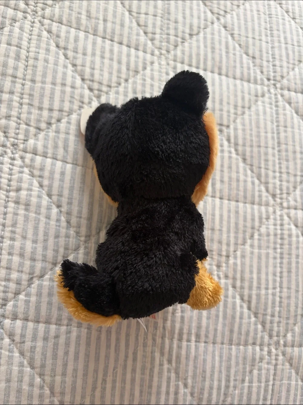 Ty Plush German Shepherd Puppy - Black, Tan & Amber